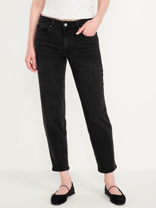 Mid-Rise OG Straight Ankle Jeans