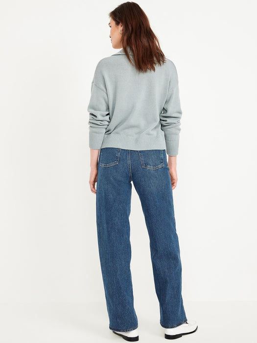 Extra High-Waisted Wide-Leg Jeans