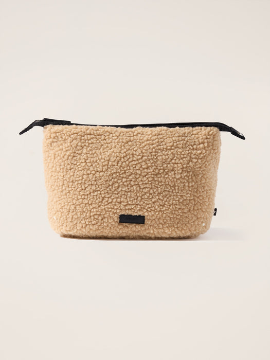 All About Shearling Large Cosmetic Pouch