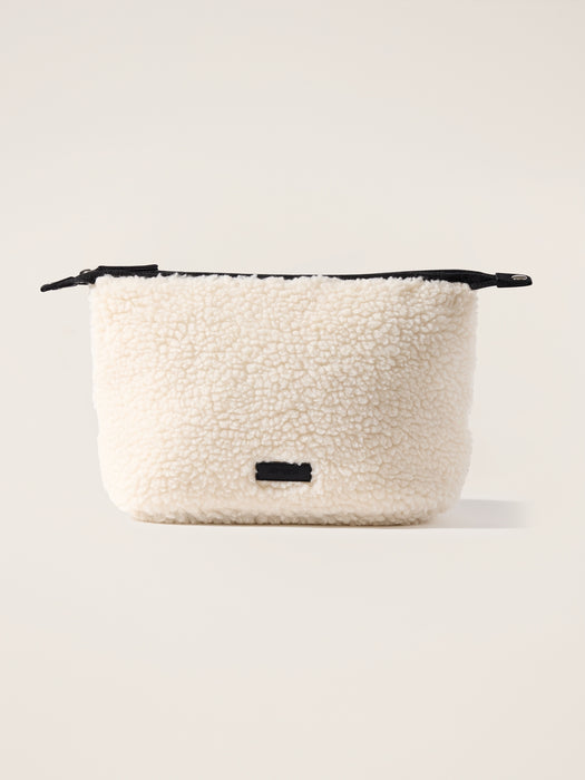 All About Shearling Large Cosmetic Pouch