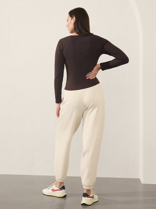 Signature Rib Square Neck Top