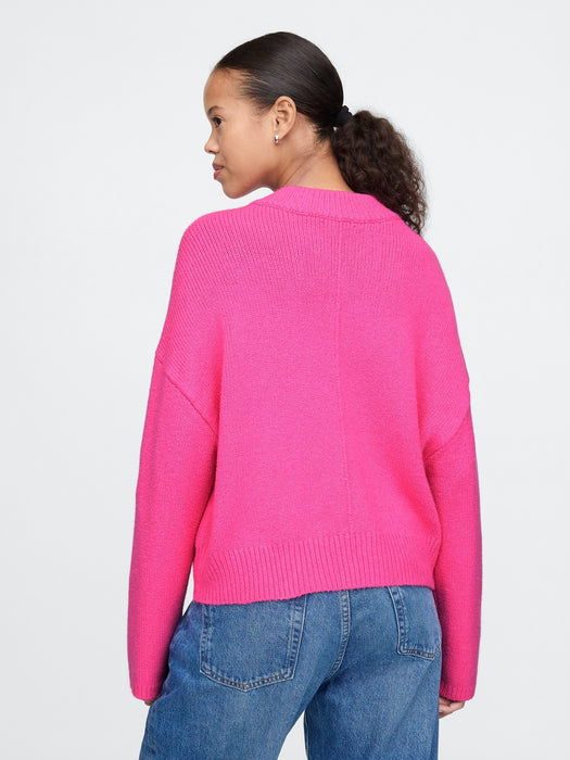 CashSoft Oversized V-Neck Sweater