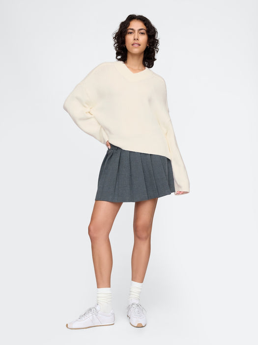 CashSoft Oversized V-Neck Sweater