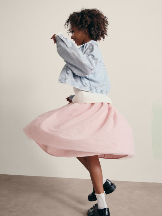 Kids Tulle Midi Skirt