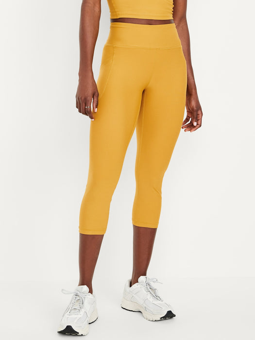 High-Waisted PowerSoft Crop Leggings