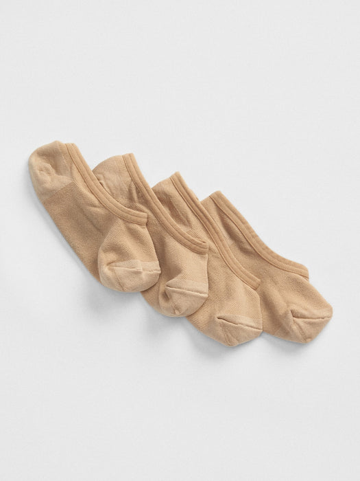 Nylon No-Show Socks (2-Pack) - light nude