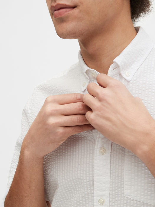 Seersucker Short Sleeve Shirt