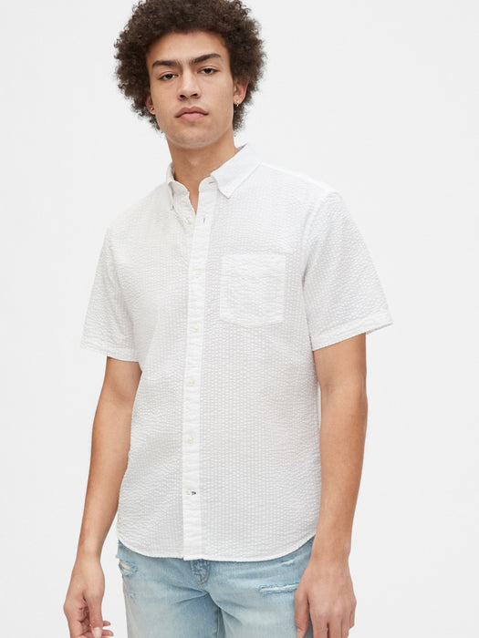 Seersucker Short Sleeve Shirt