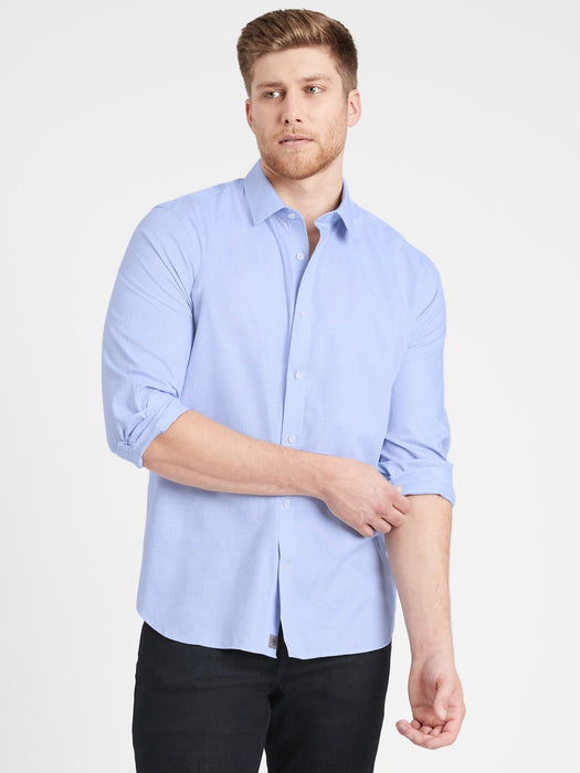 Slim Non-Iron Dress Shirt - Basic Blue