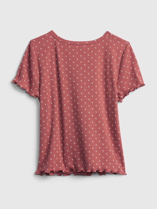 Teen V-Neck Top - cosmetic pink