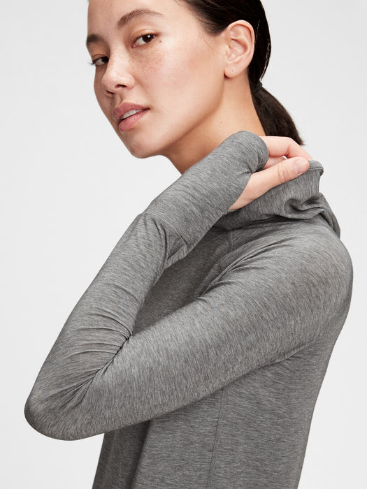 GapFit Breathe Hoodie - heather grey