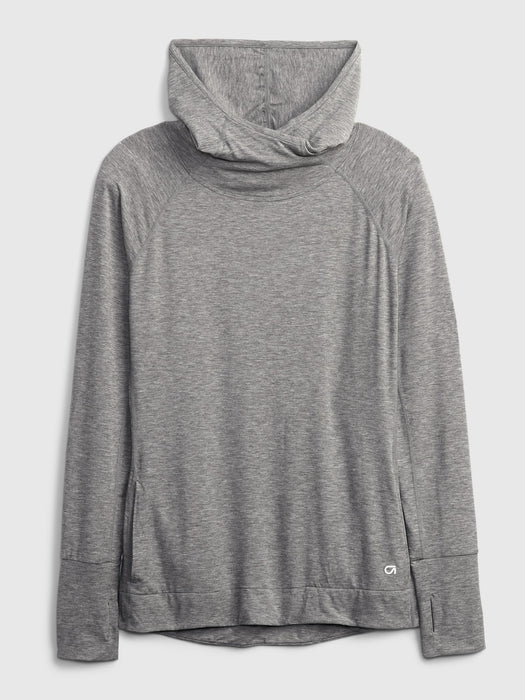 GapFit Breathe Hoodie - heather grey