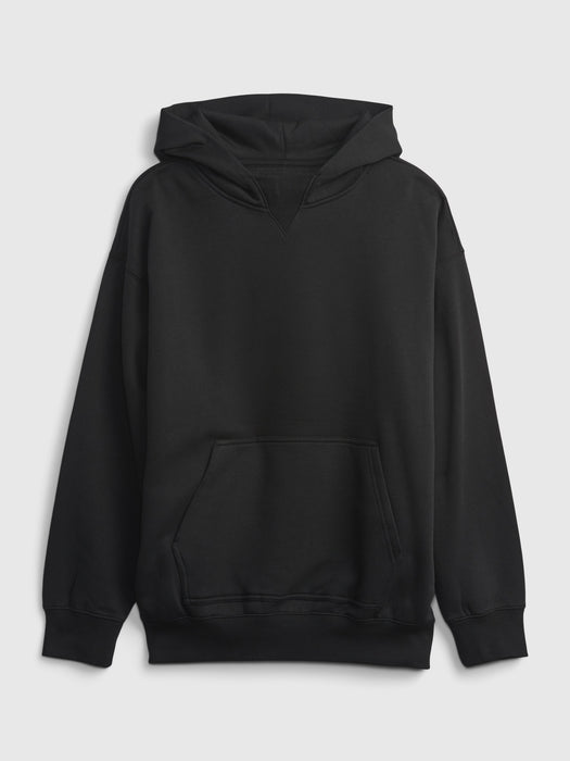 Teen Oversized Hoodie - true black