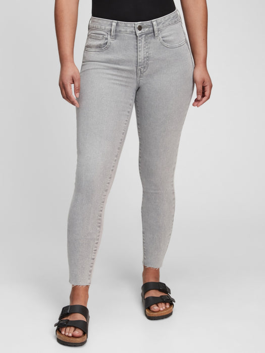 Mid Rise Universal Jegging with Washwell - graystone