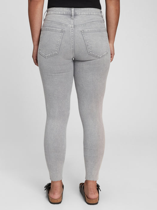 Mid Rise Universal Jegging with Washwell - graystone