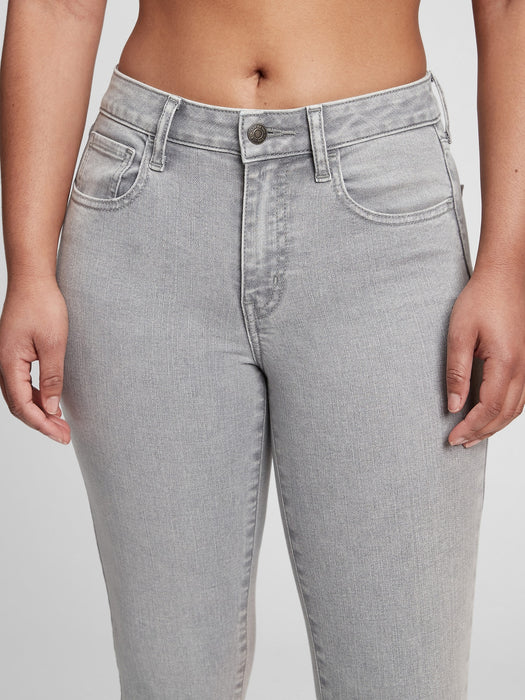 Mid Rise Universal Jegging with Washwell - graystone