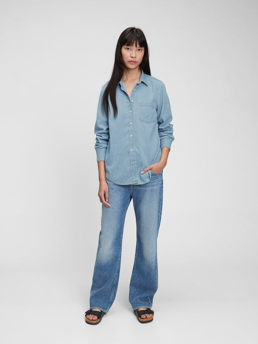 100% Organic Cotton Perfect Denim Shirt