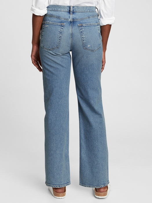 Mid Rise '90s Loose Jeans with Washwell in Organic Cotton - light indigo