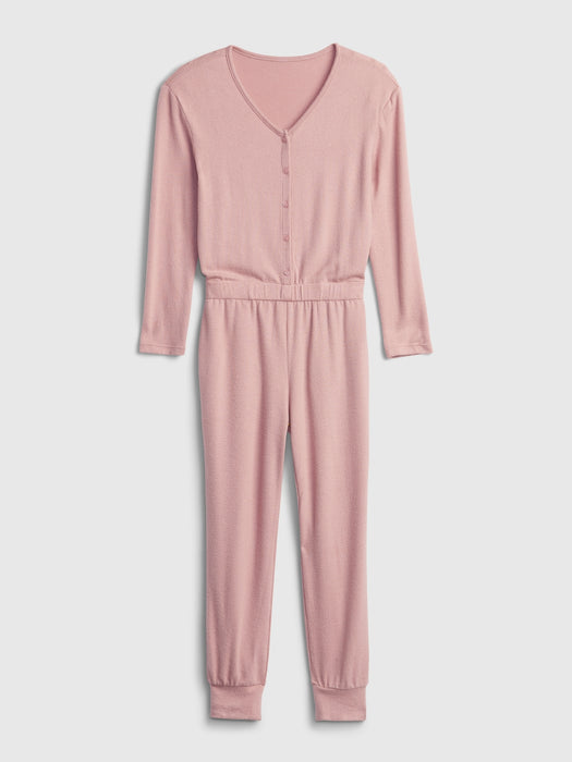 Kids Softspun Jumpsuit - antique pink