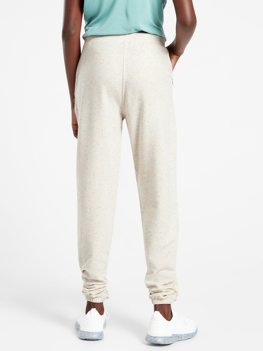 Athleta Girl Warm Up Textured Jogger - Oatmeal Multi