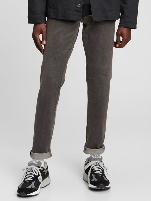 Soft Wear Slim Jeans with Washwell - washed gray