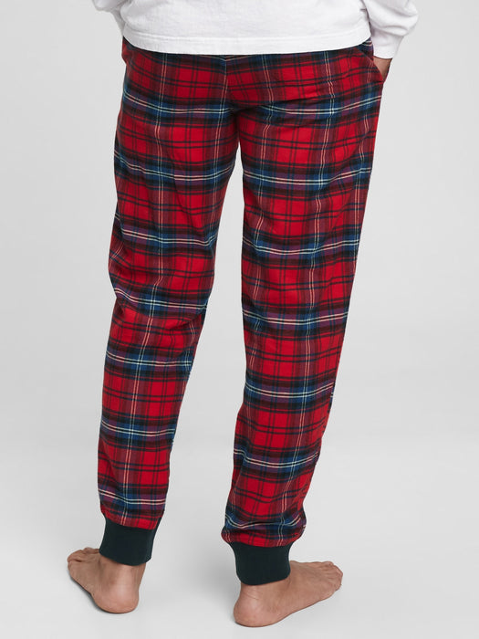 Flannel PJ Joggers - red plaid