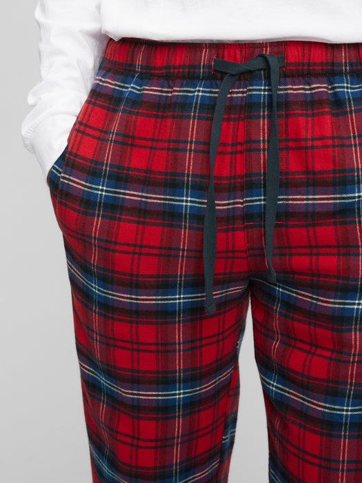 Flannel PJ Joggers - red plaid