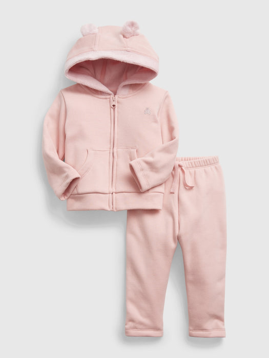 Baby Cozy Hoodie Outfit Set