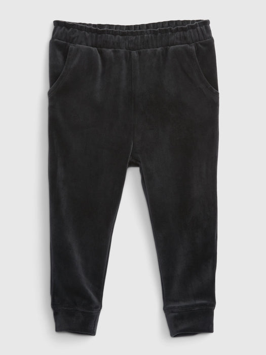 Toddler Velour Joggers - black