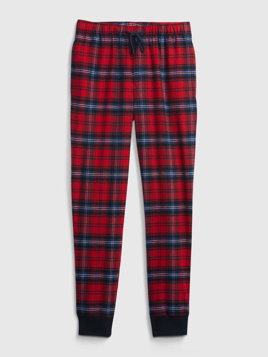 Flannel PJ Joggers - red plaid