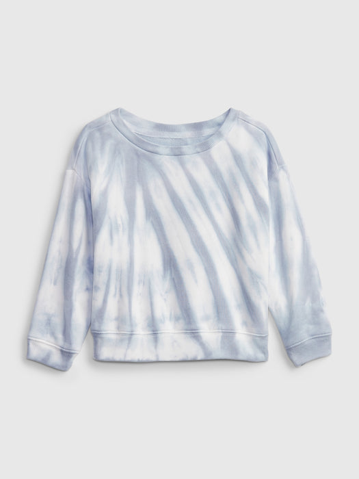 Toddler Crewneck Dolman Sweatshirt - blue tie dye