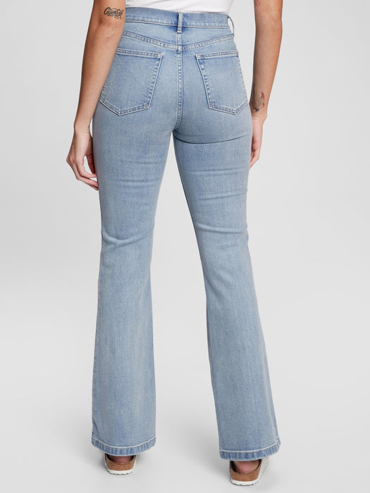 High Rise '70s Flare Jeans with Washwell