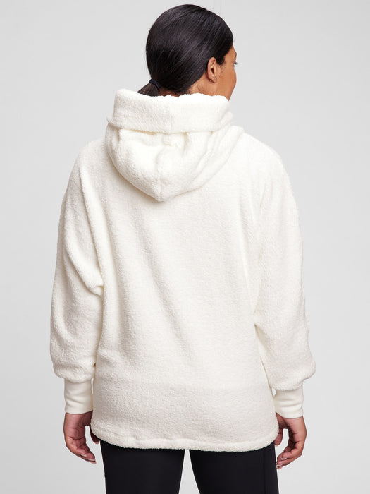 Maternity Sherpa Jacket - milk white