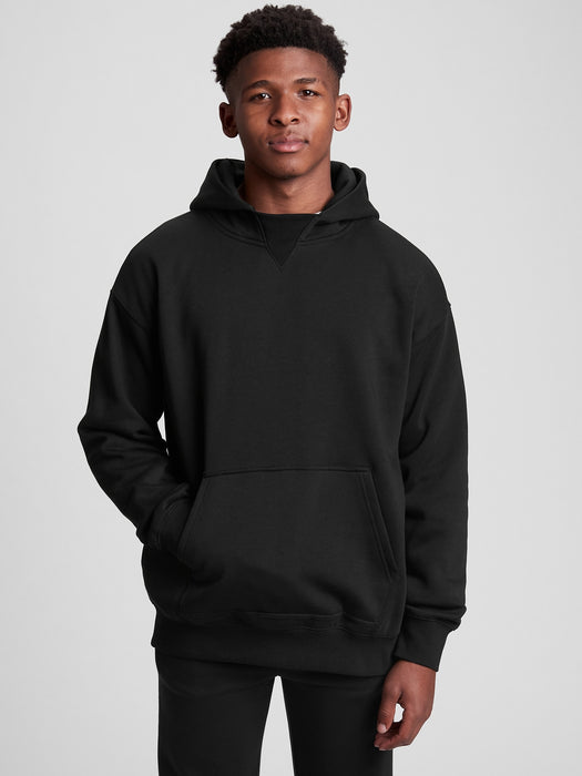 Teen Oversized Hoodie - true black