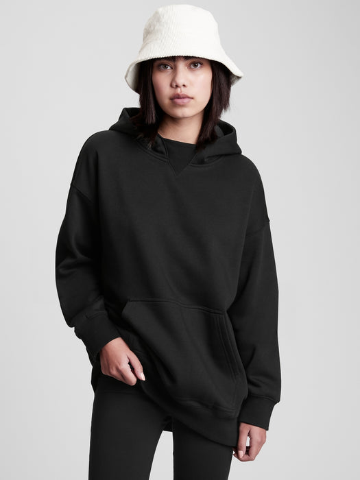 Teen Oversized Hoodie - true black