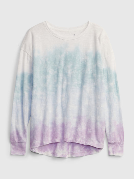 Kids Tie-Dye Long Sleeve Tunic Top - multi tie dye