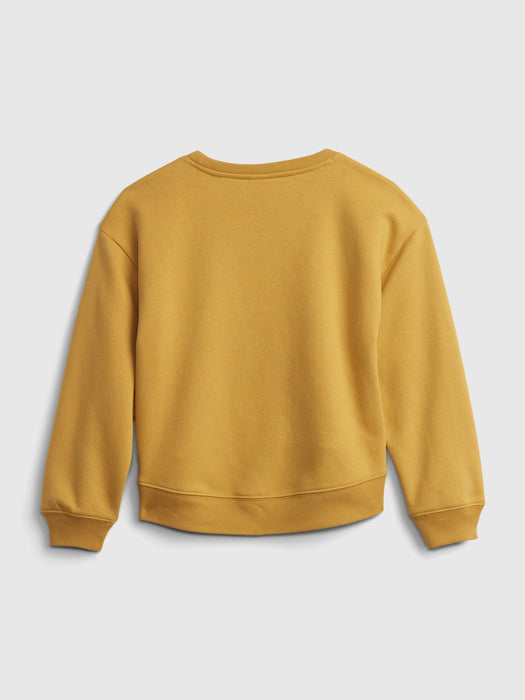 Kids Graphic Crewneck Sweatshirt - honey gold