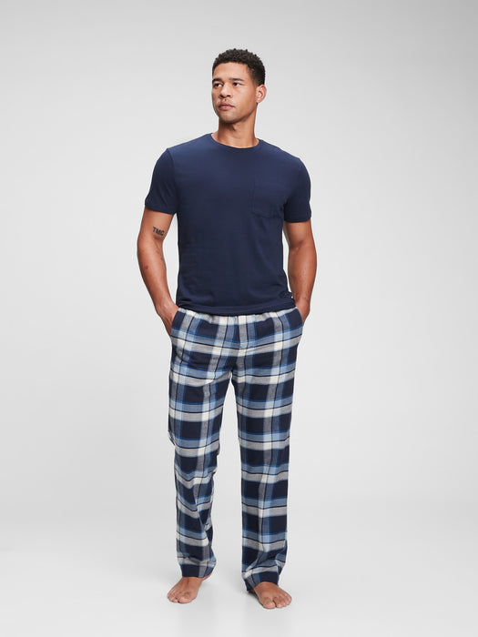 Flannel PJ Pants - blue plaid