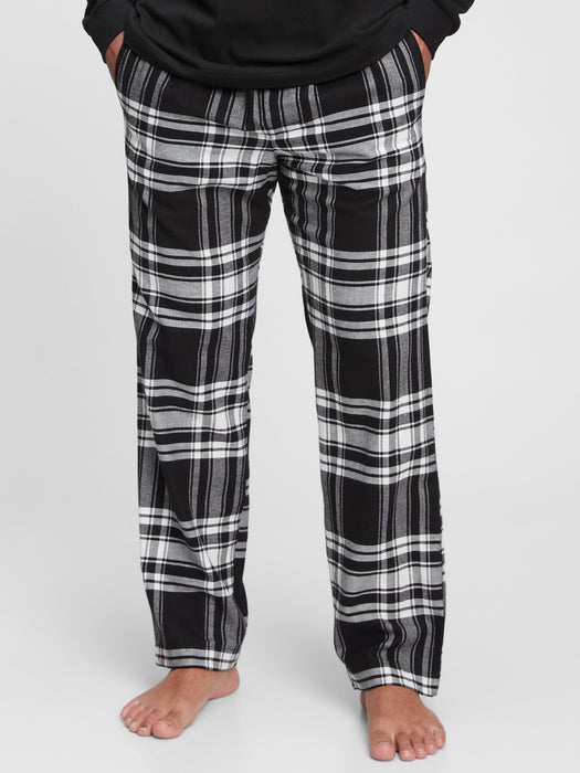 Flannel PJ Pants - black white plaid