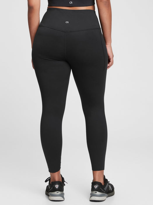 GapFit High Rise Recycled Power 7/8 Leggings - true black