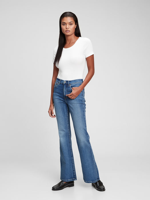 High Rise '70s Flare Jeans with Washwell