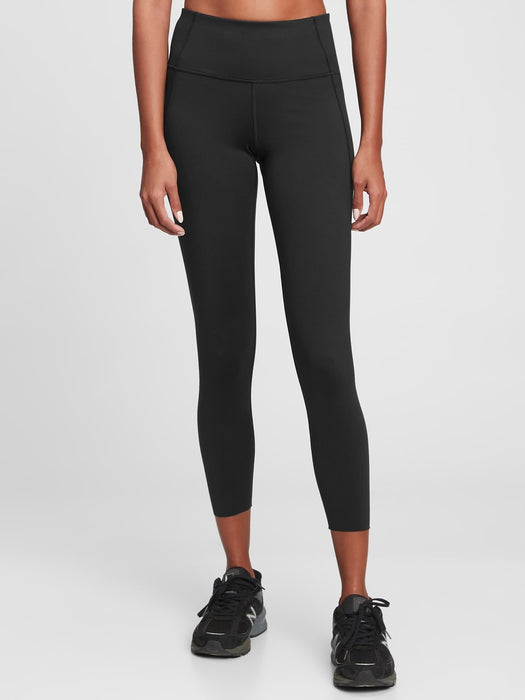 GapFit High Rise Recycled Power 7/8 Leggings - true black