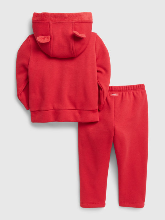 Baby Cozy Hoodie Outfit Set