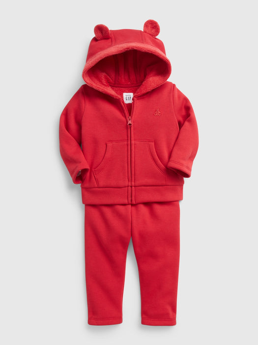 Baby Cozy Hoodie Outfit Set