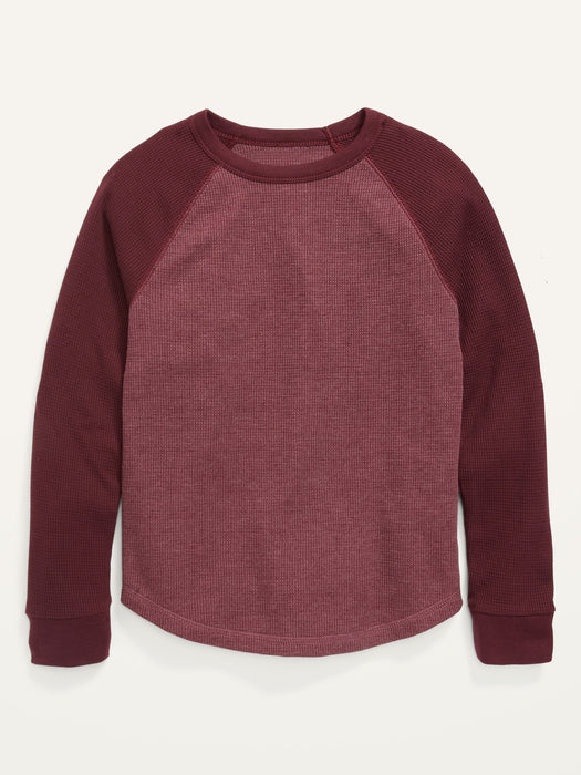 Thermal-Knit Long-Sleeve T-Shirt for Boys