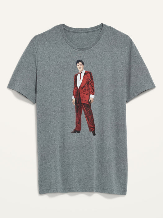 Elvis Presley&#153 Graphic Gender-Neutral T-Shirt for Adults - Gray