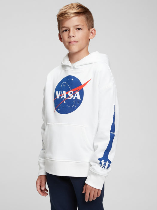 GapKids &#124 Nasa Graphic Hoodie - white