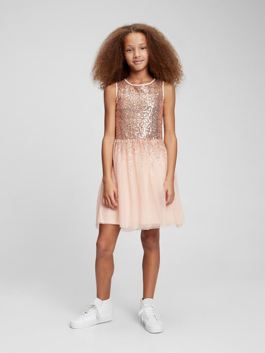 Kids Sequin Tank Dress