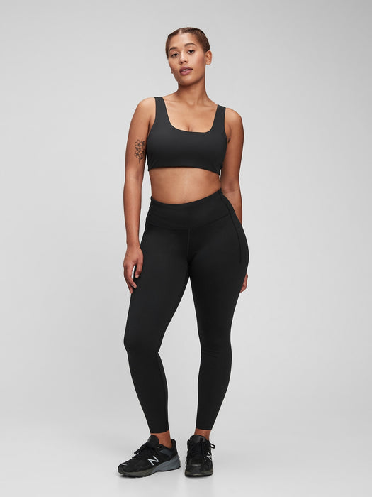 GapFit High Rise Recycled Power Full Length Leggings - true black