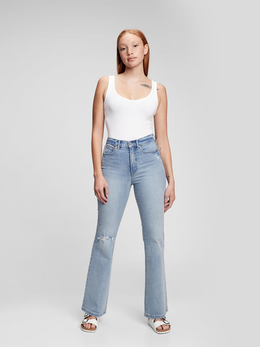 High Rise '70s Flare Jeans with Washwell